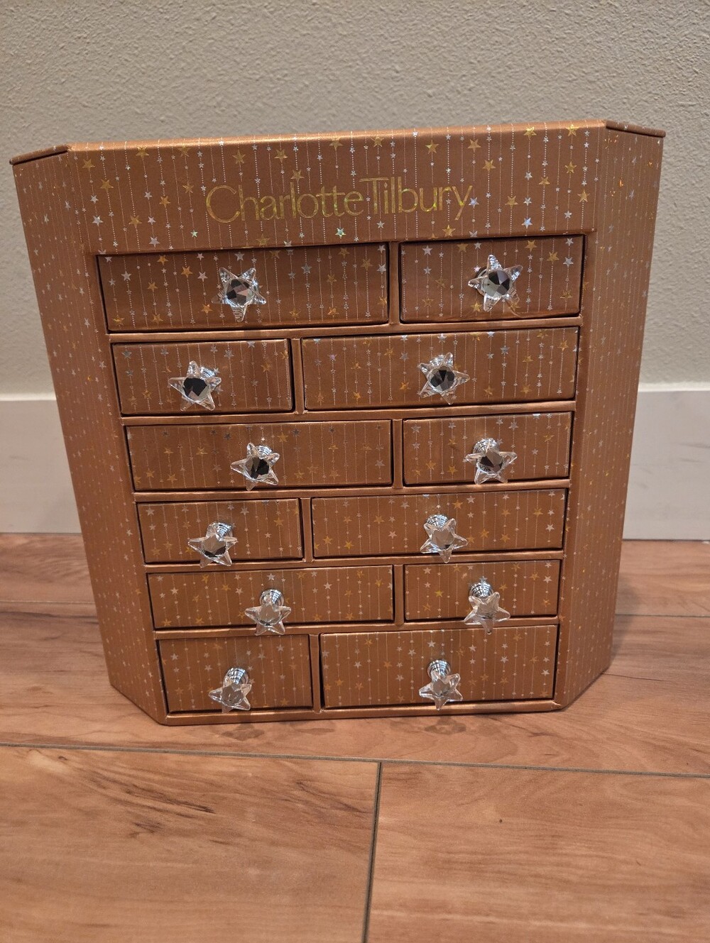 Charlotte Tilbury Gold and Silver Celestial Multi-Drawer Jewelry Organizer